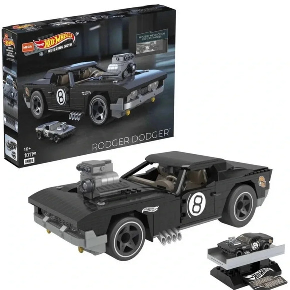 NEW Mega Construx Hot Wheels Rodger Dodger Car Building Blocks Set - Picture 1 of 4
